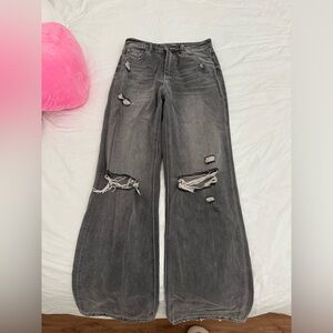 vervet straight leg distressed jeans